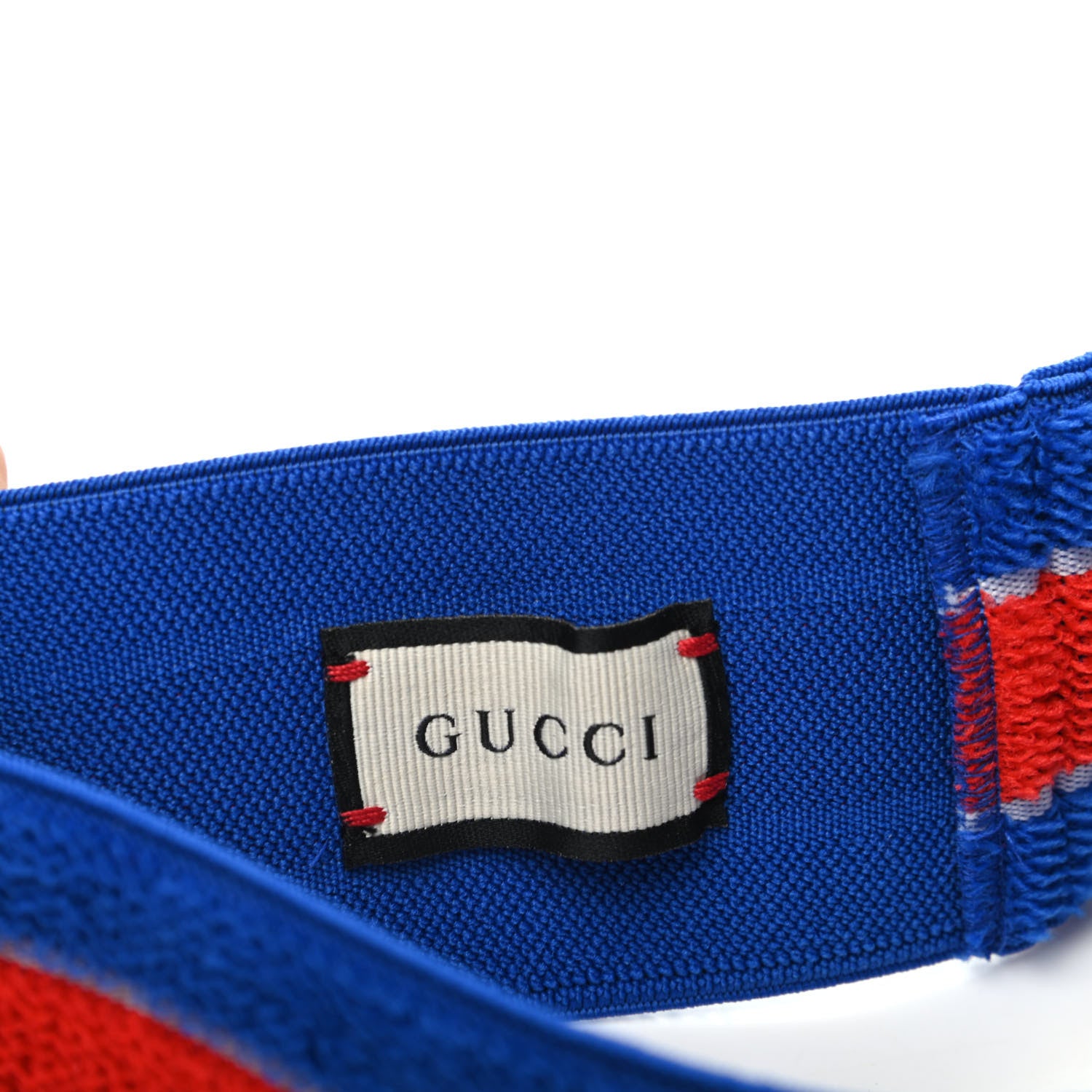 Gucci Cotton Logo Headband and Wrist Set M Blue Orange 4 of 6