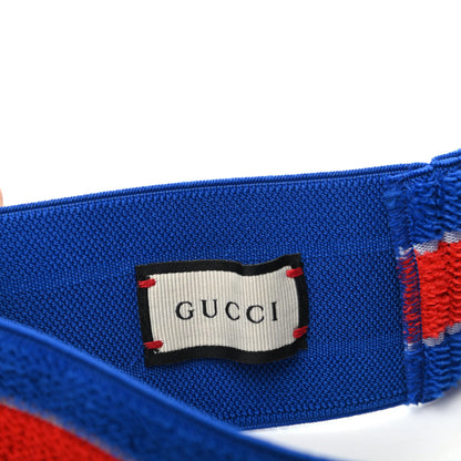 Gucci Cotton Logo Headband and Wrist Set M Blue Orange 4 of 6