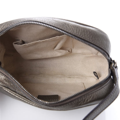 Gucci Metallic Pebbled Calfskin Small Soho Disco Bag Sasso 5 of 7
