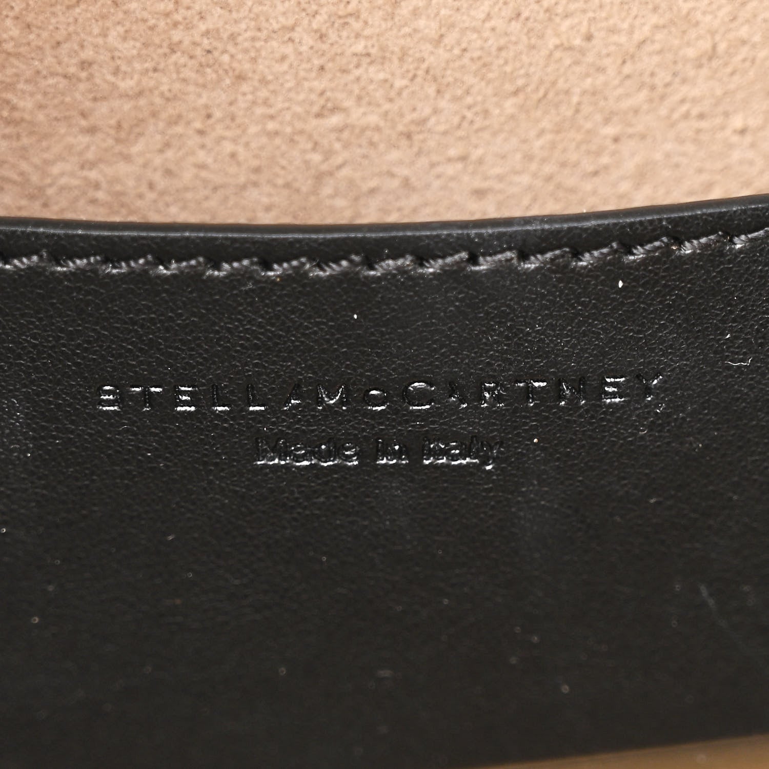 Stella McCartney Crocodile Embossed Medium Chunky Chain Bag Black 6 of 10