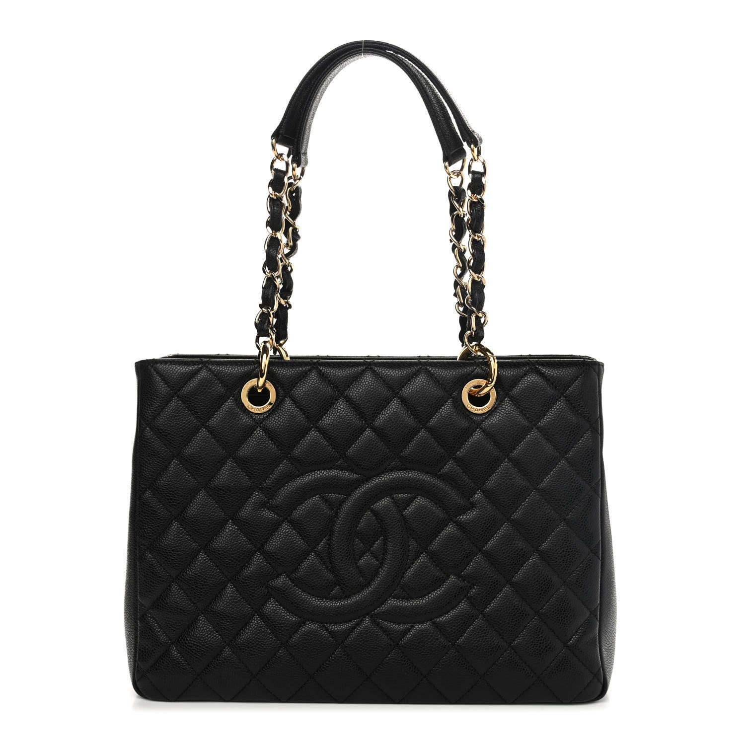 Chanel Caviar Quilted Grand Shopping Tote GST Black 1 of 10