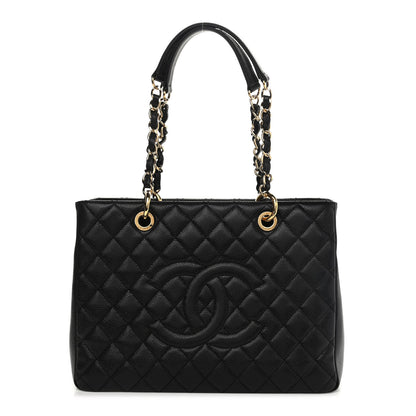 Chanel Caviar Quilted Grand Shopping Tote GST Black 1 of 10