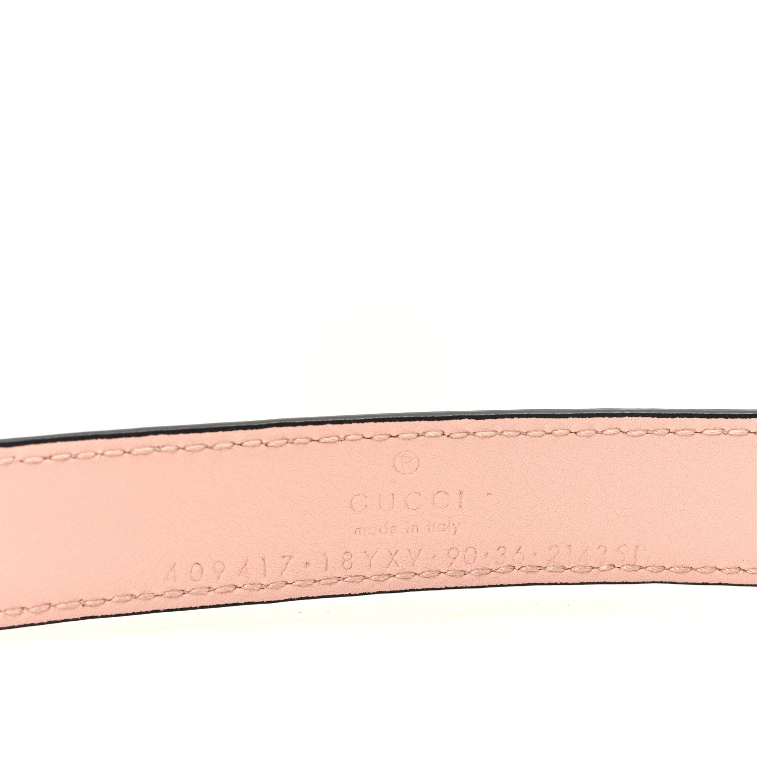Gucci Azalea Calfskin Enamel Monochrome Double G 20mm Belt 90 36 Perfect Pink 3 of 6