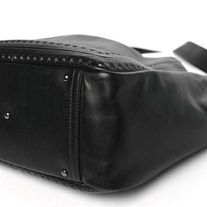 Valentino Garavani Calfskin Rockstud Hobo Tote Black 10 of 10