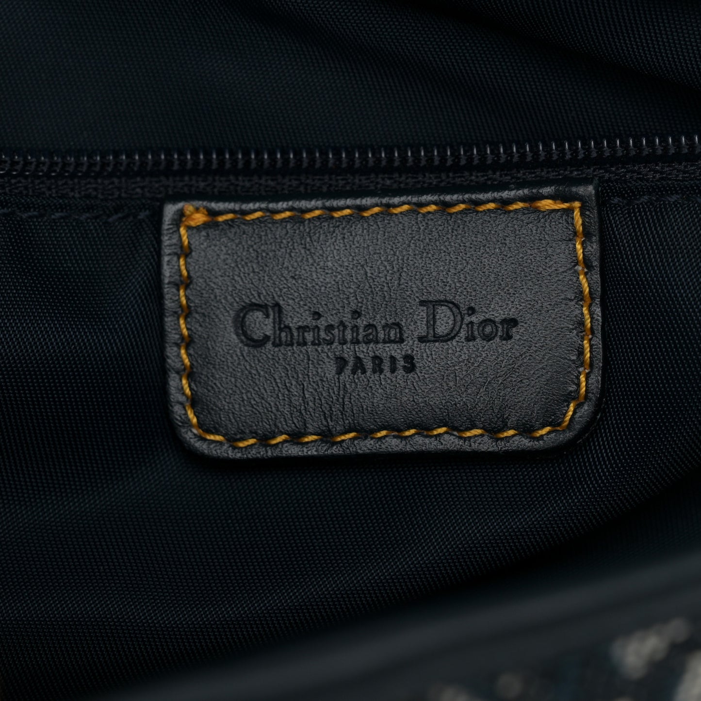 Monogram Double Saddle Bag Navy Blue