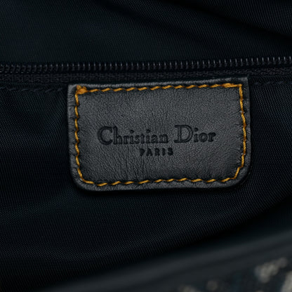 Christian Dior Monogram Double Saddle Bag Navy Blue 6 of 10