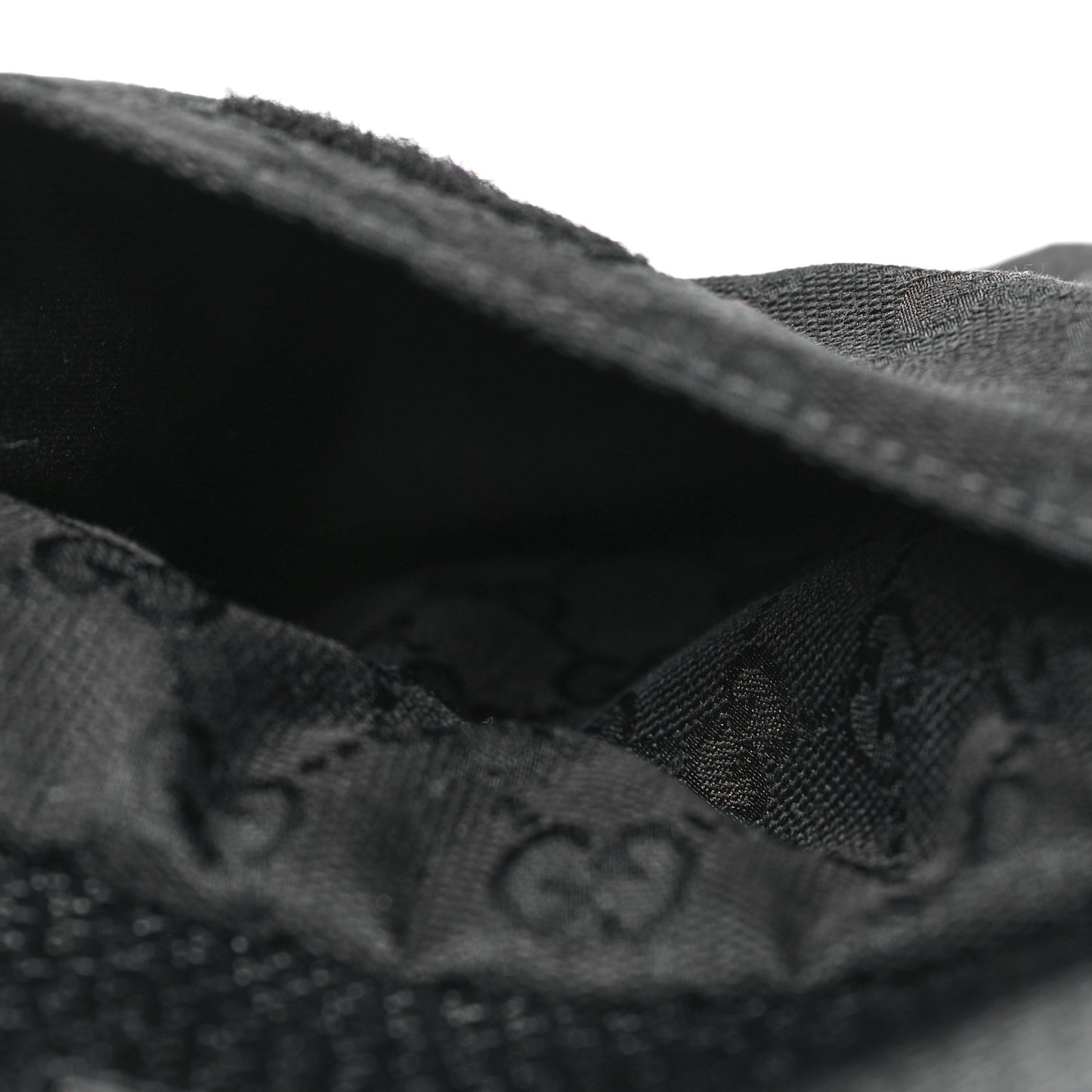 GG Monogram Double Pocket Belt Bag Black
