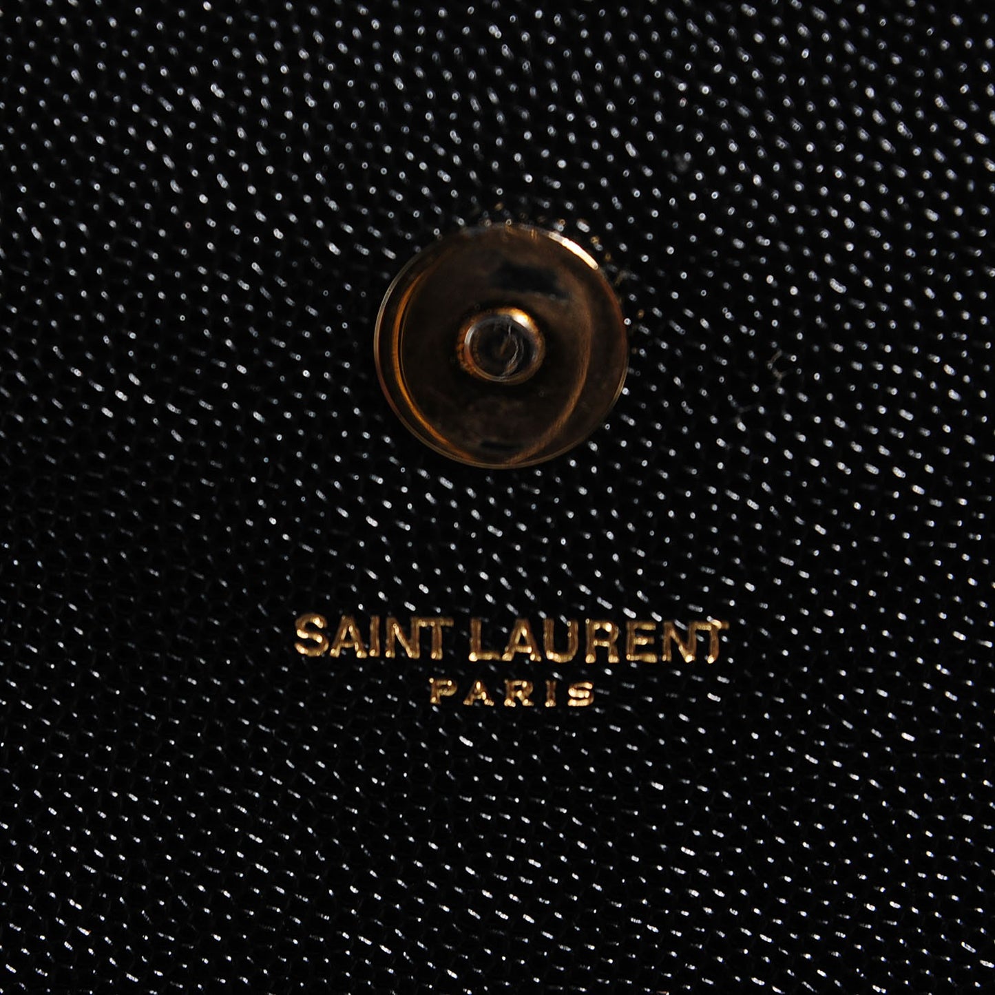 Grain De Poudre Classic Monogram Clutch Black