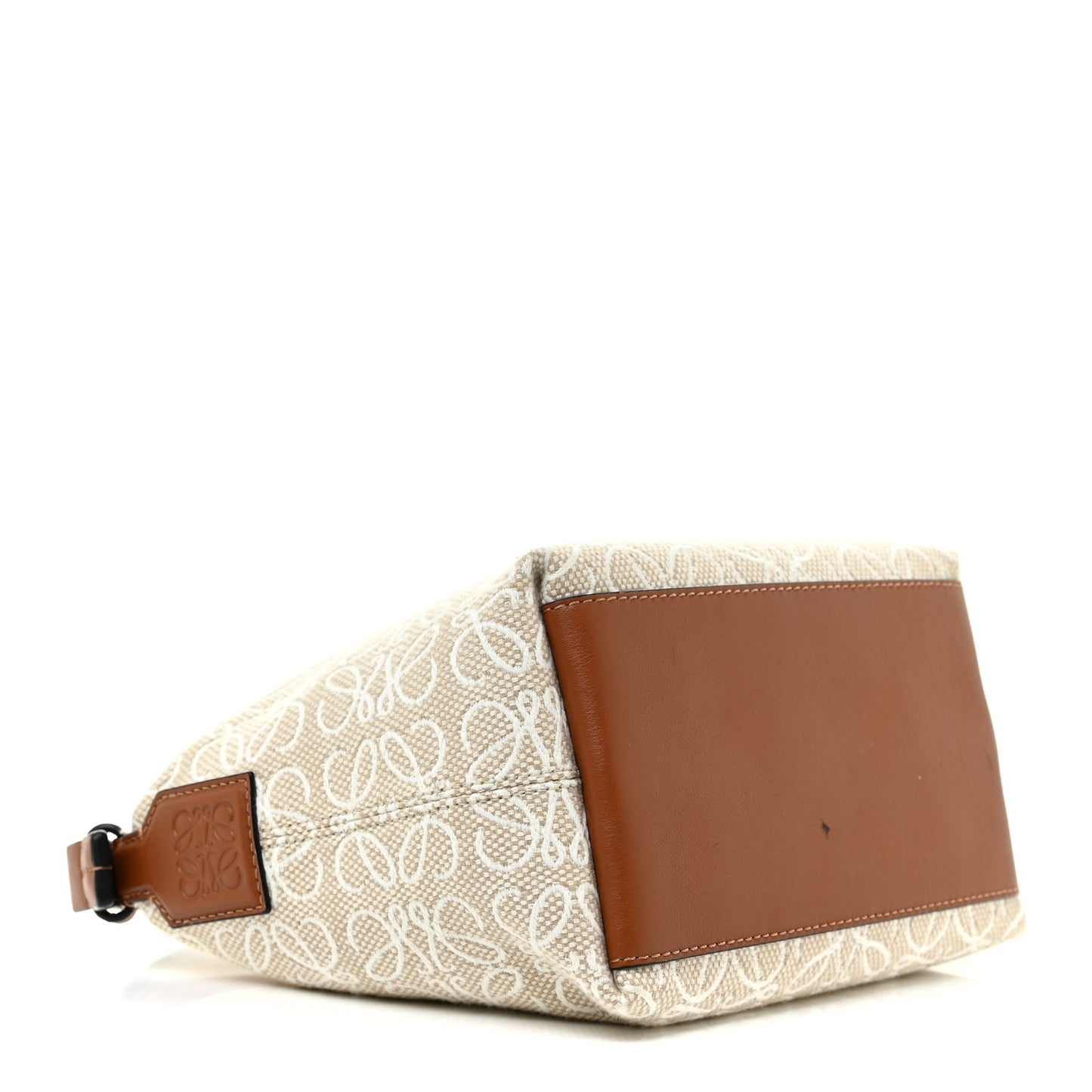 Jacquard Anagram Calfskin Small Cubi Bag Ecru Tan