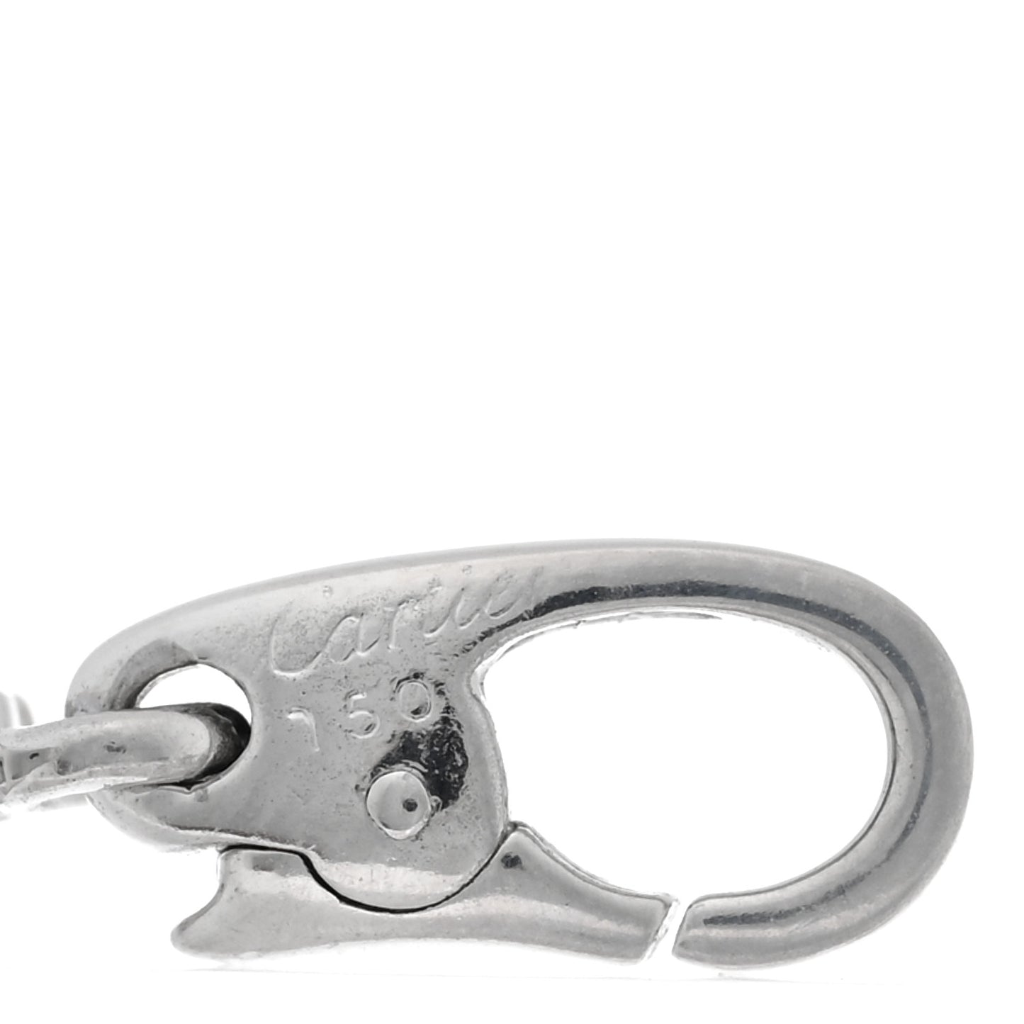 18K White Gold Diamond Logo Charm