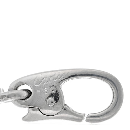 Cartier 18K White Gold Diamond Logo Charm 4 of 4