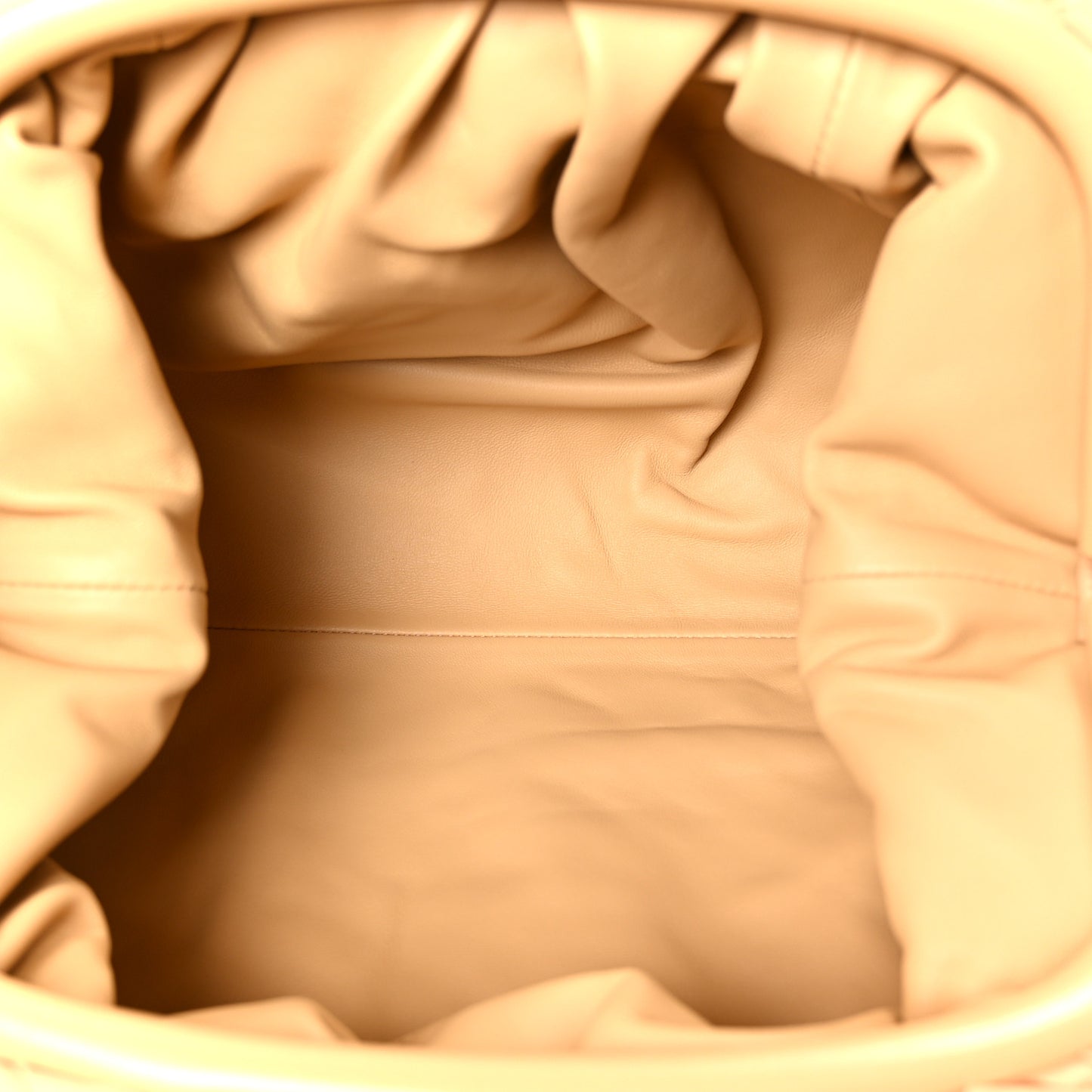 Nappa Maxi Intrecciato The Pouch Oversized Clutch Almond