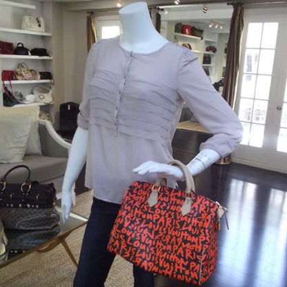 Louis Vuitton Monogram Graffiti Speedy 30 Orange 2 of 8