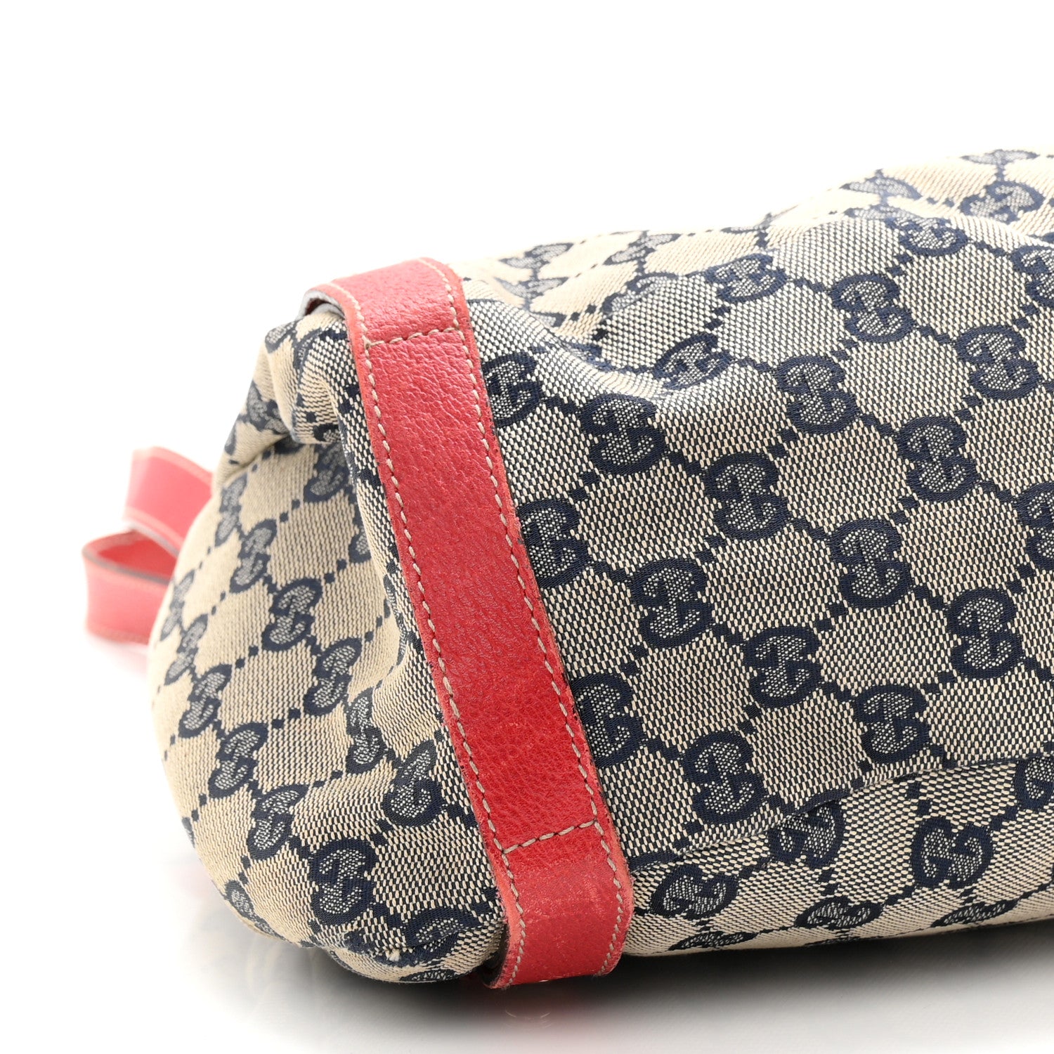 Gucci Monogram Medium Abbey Shoulder Bag Navy Red 9 of 12