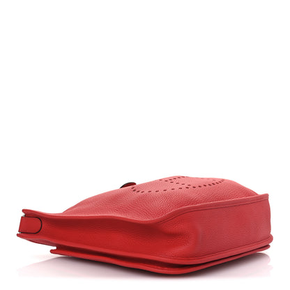Hermes Taurillon Clemence Evelyne III PM Rouge Tomate 4 of 13