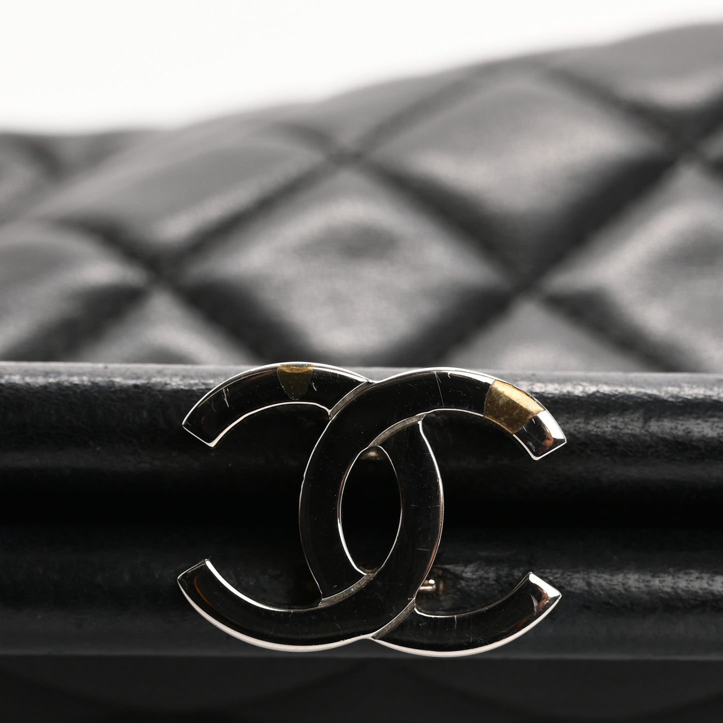Lambskin Quilted Timeless Clutch Black