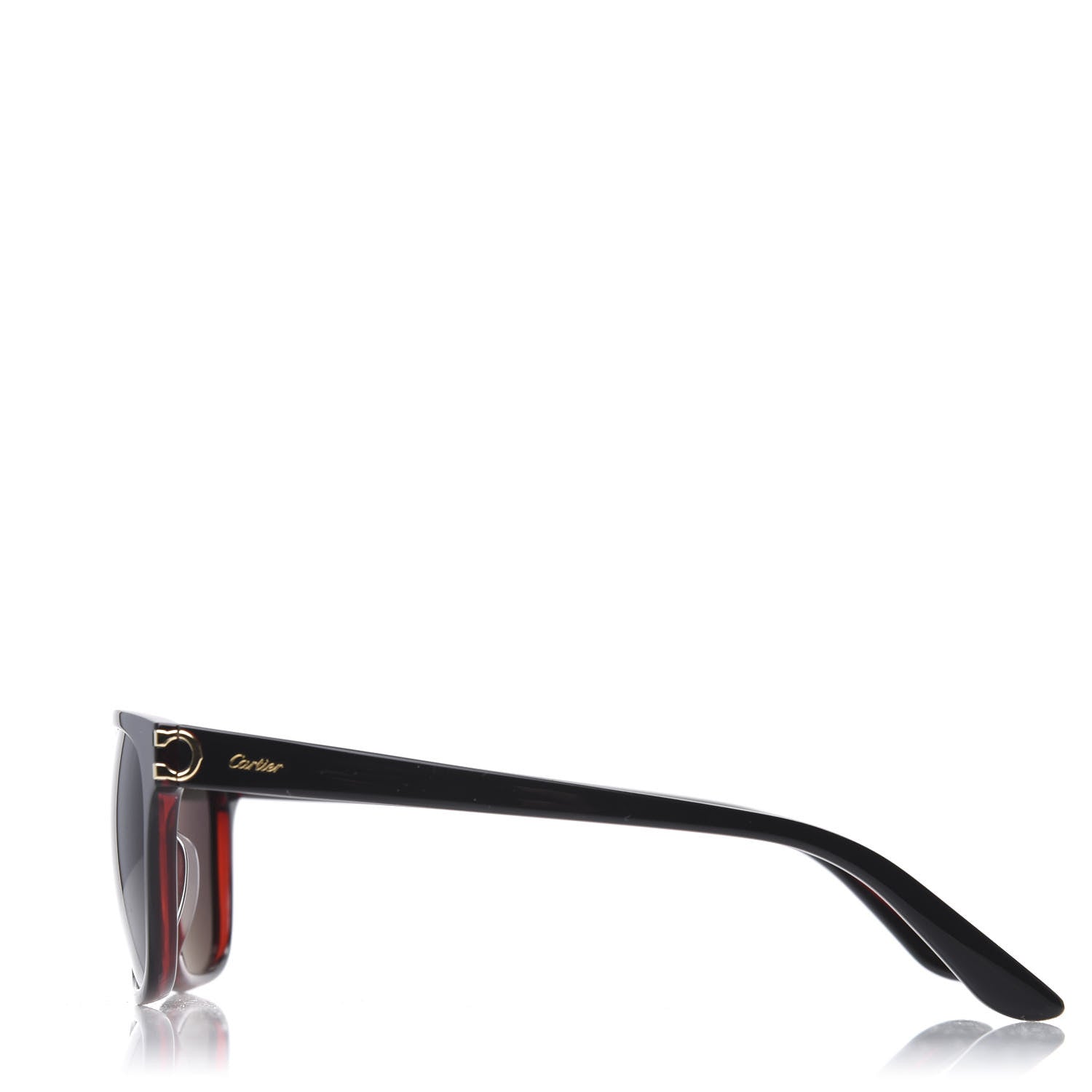 Cartier Acetate CT0001S Rectangular Sunglasses Black 3 of 8