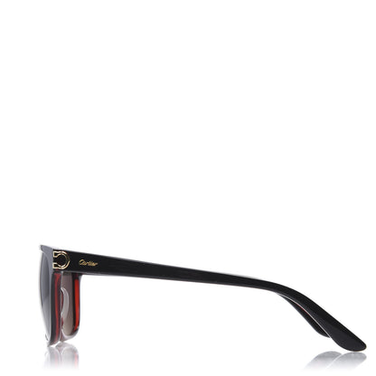 Cartier Acetate CT0001S Rectangular Sunglasses Black 3 of 8