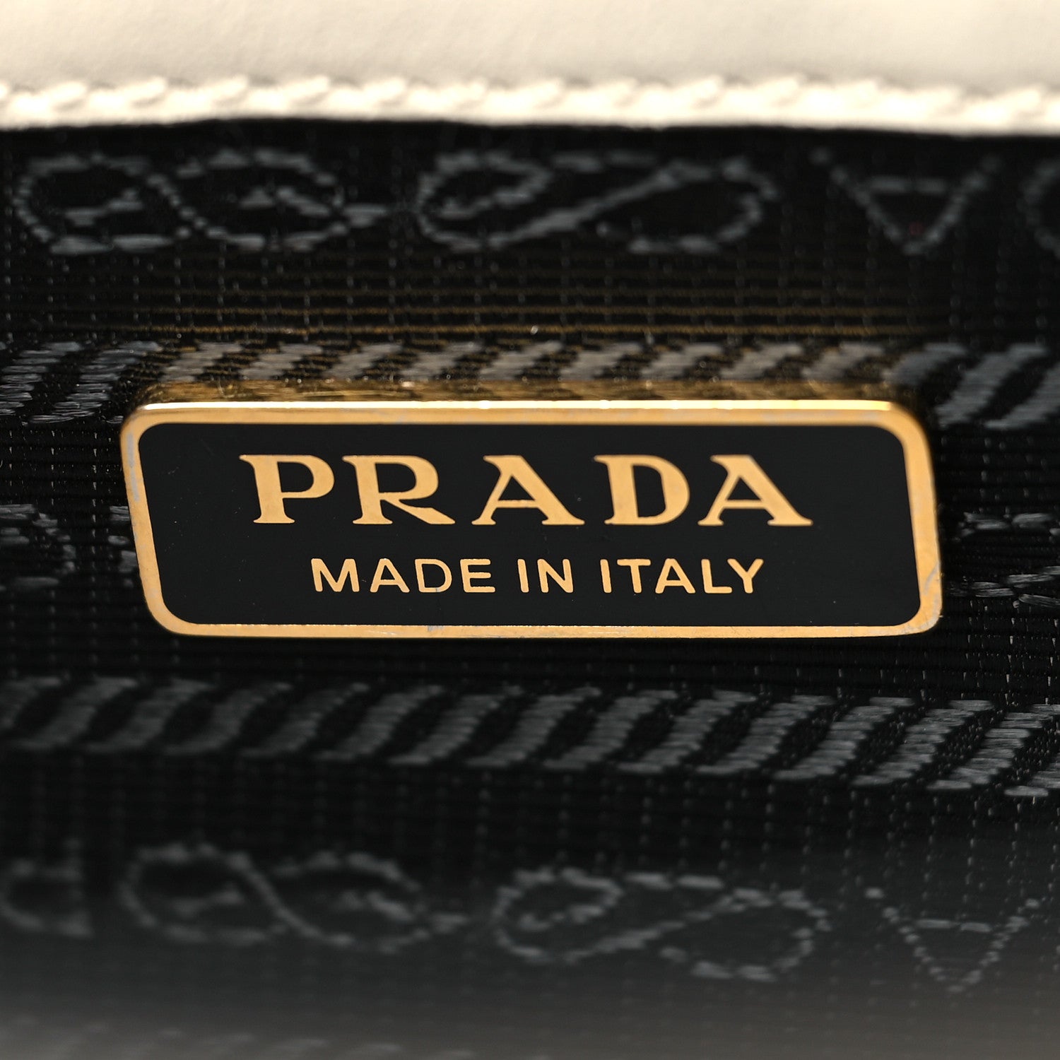 Prada Saffiano Lux Logo Embossed Medium Shoulder Tote Handbag