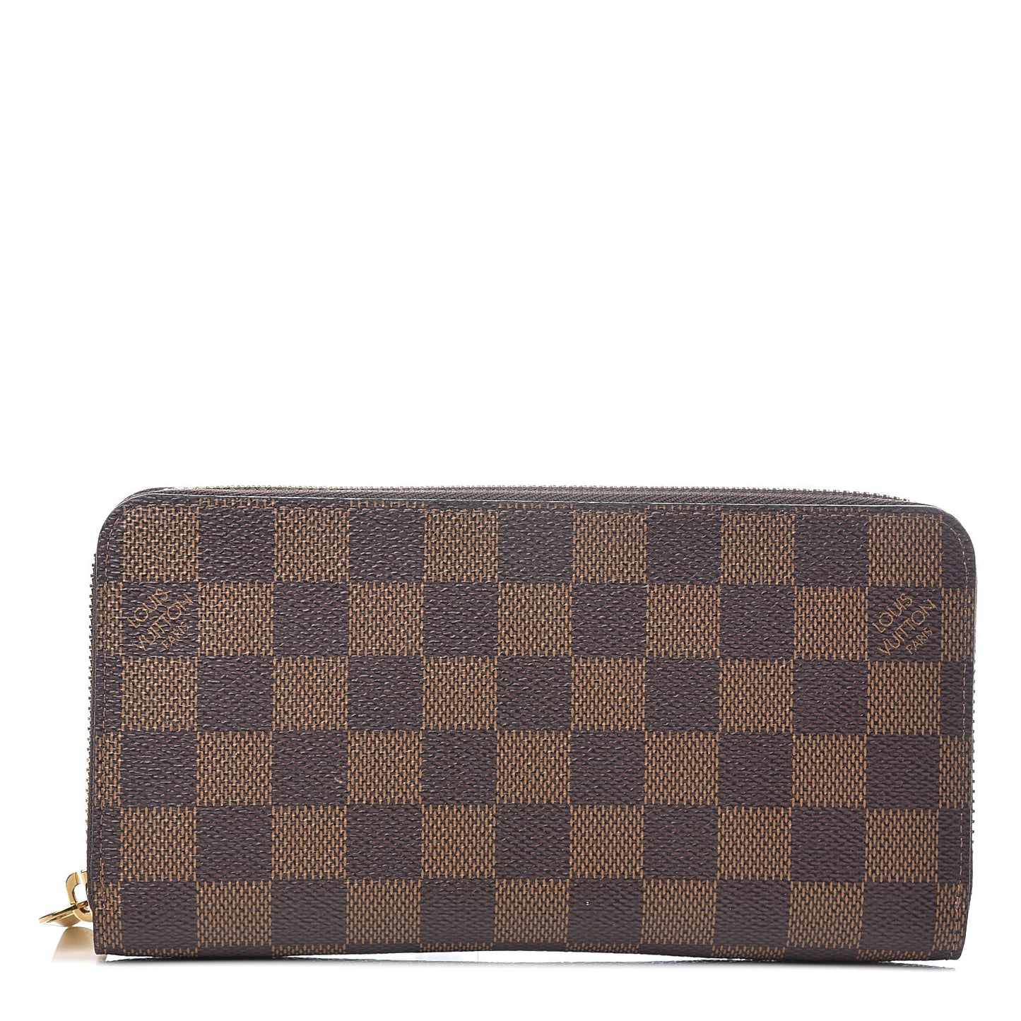 Damier Ebene Zippy Wallet Rose Ballerine