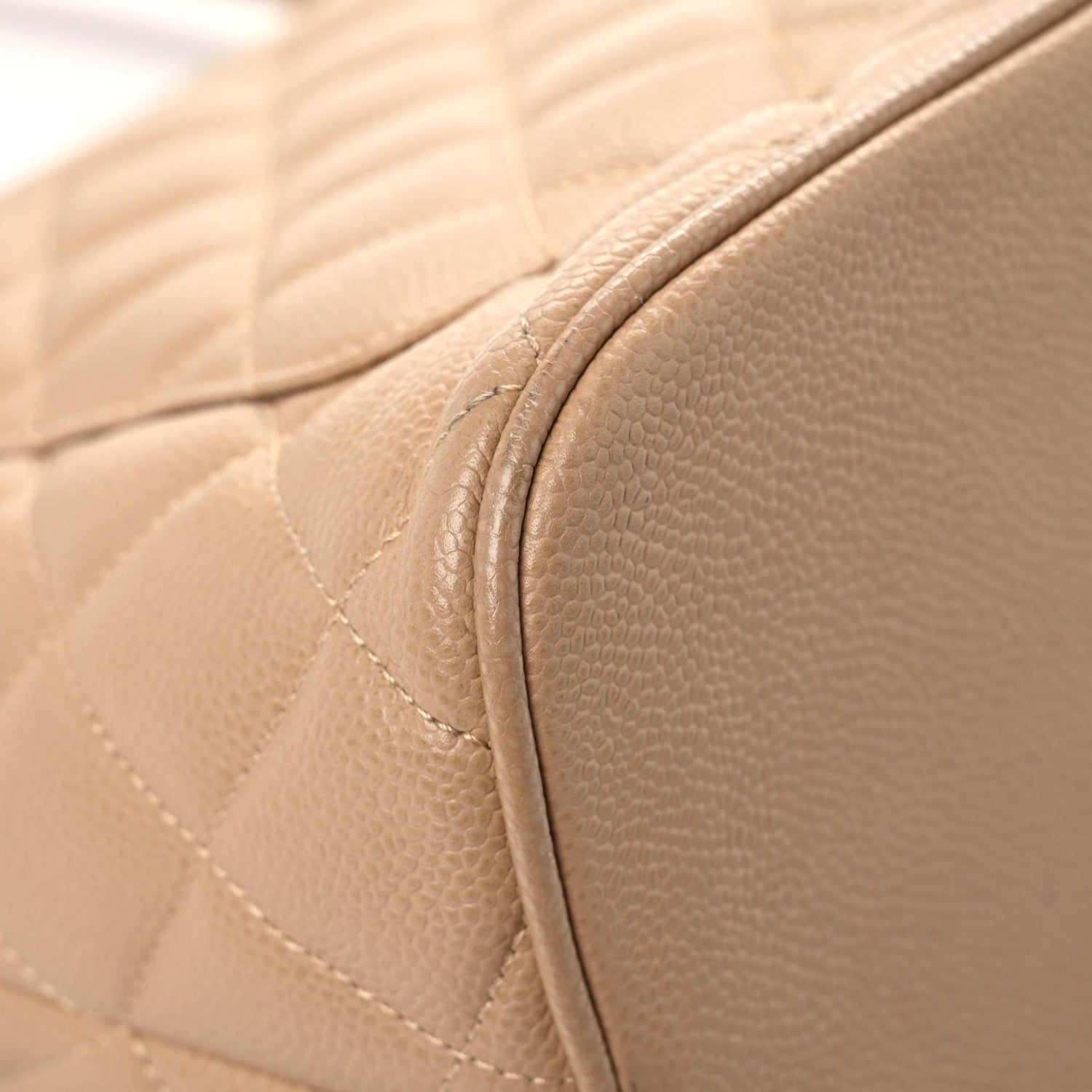 Chanel Caviar Quilted Medallion Tote Beige 7 of 17