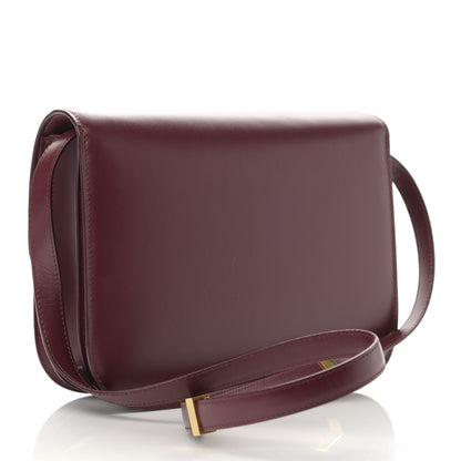Celine Box Calfskin Medium Classic Box Flap Bag Burgundy 2 of 7