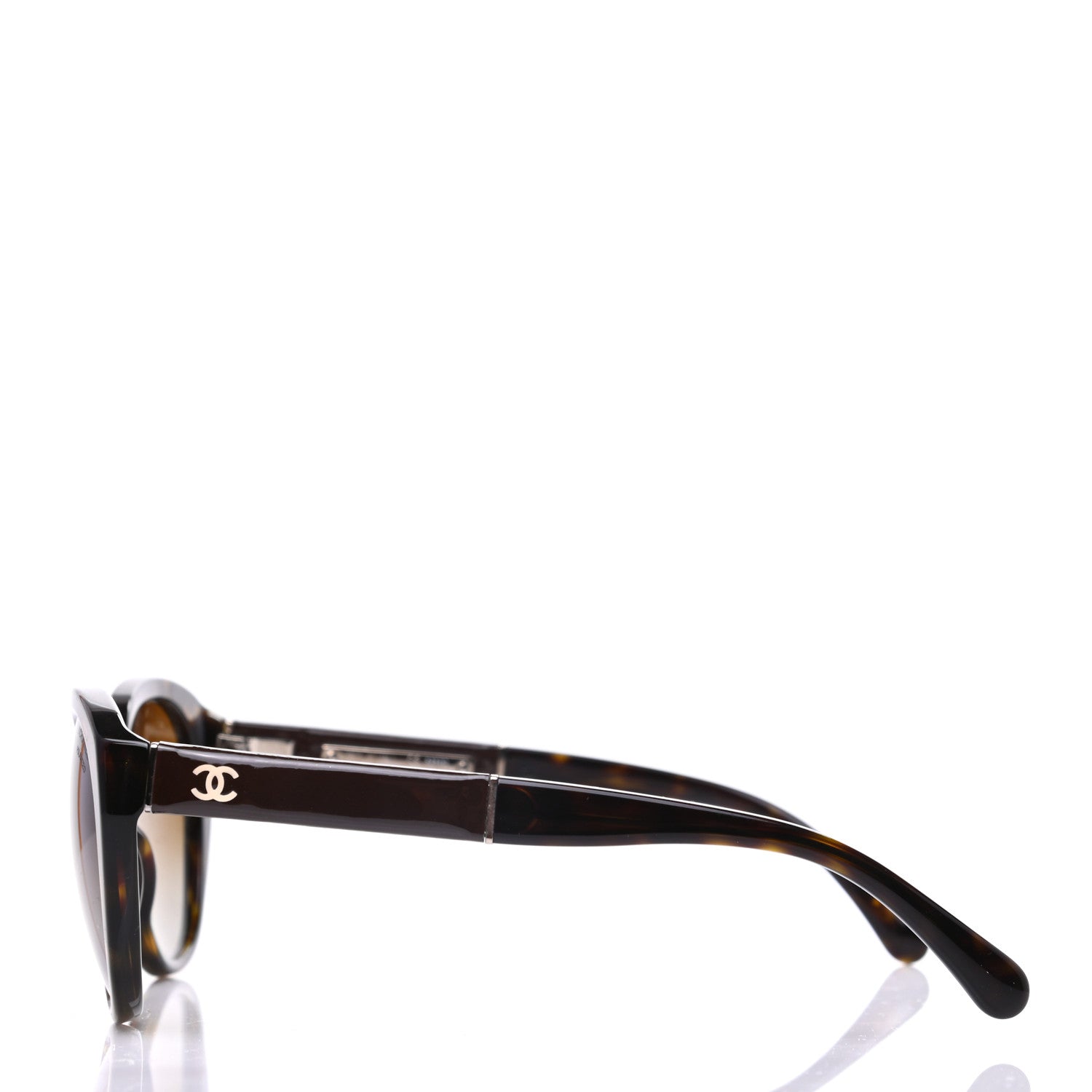 Chanel Acetate Polarized CC Sunglasses 714/S9 Dark Tortoise 3 of 8