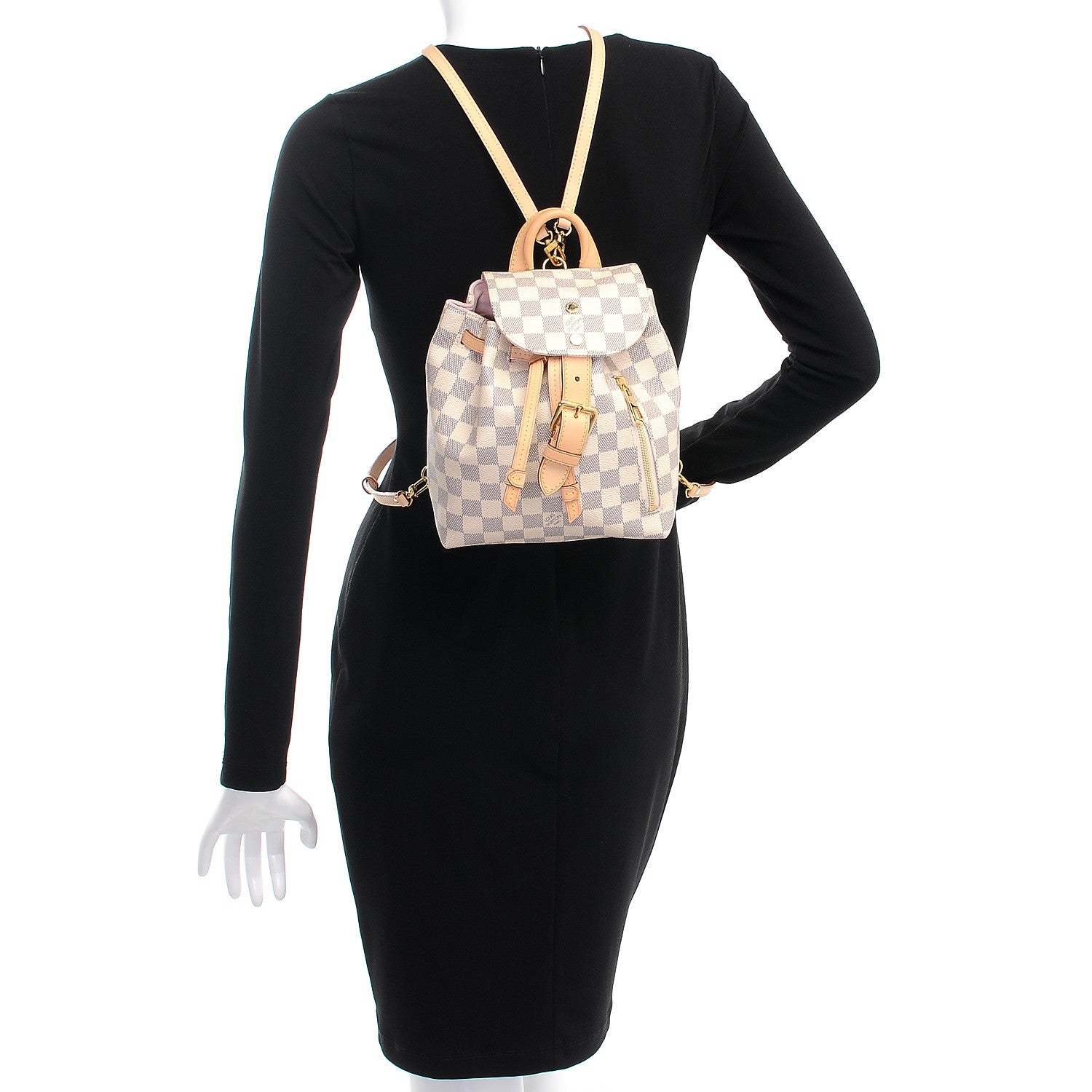 Louis Vuitton Damier Azur Sperone BB Backpack 3 of 8