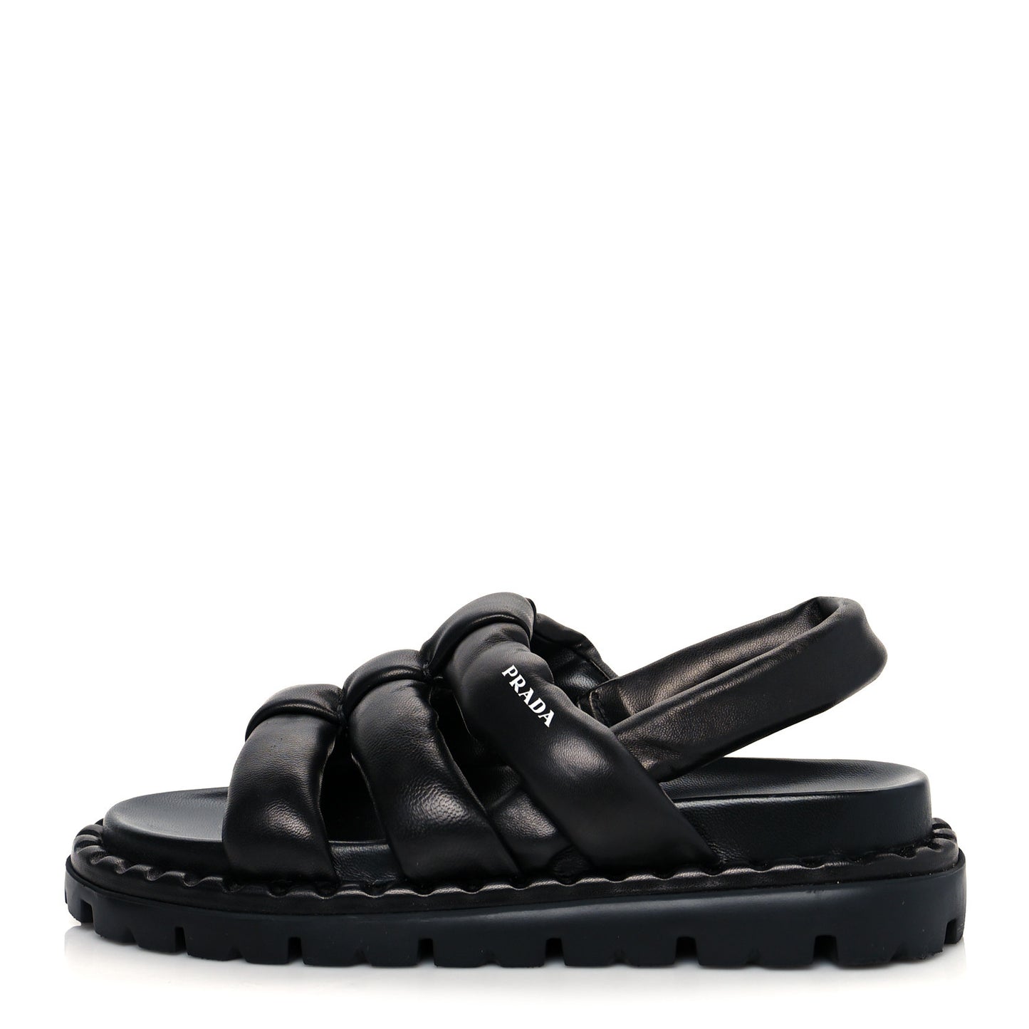 Nappa Padded Blow 20mm Slingback Sandals 35 Black