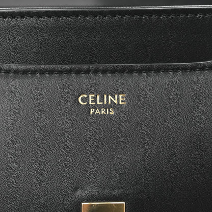 Celine Satinated Calfskin Mini 16 Top Handle Bag Black 6 of 9