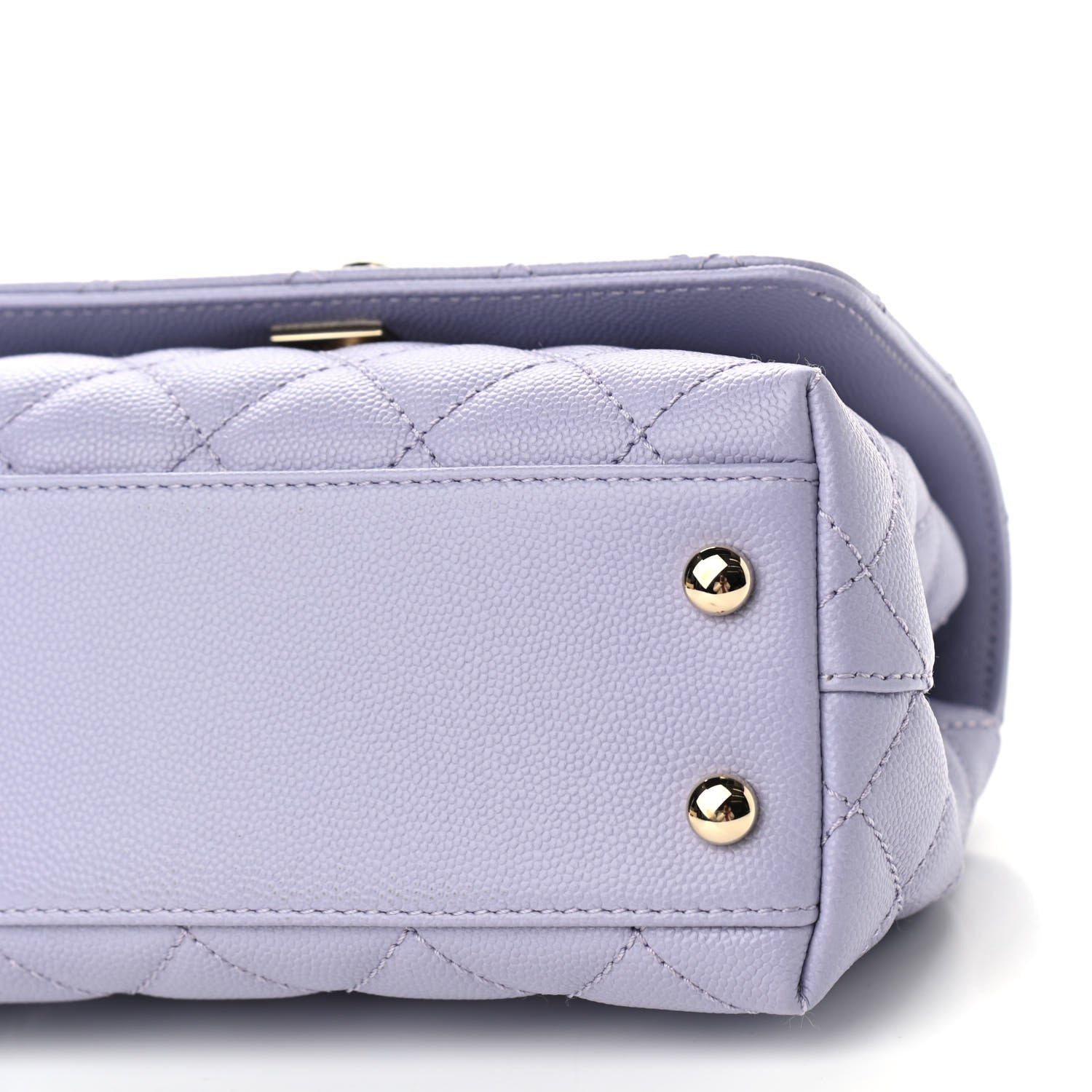 Chanel Caviar Quilted Extra Mini Coco Handle Flap Light Purple 9 of 9