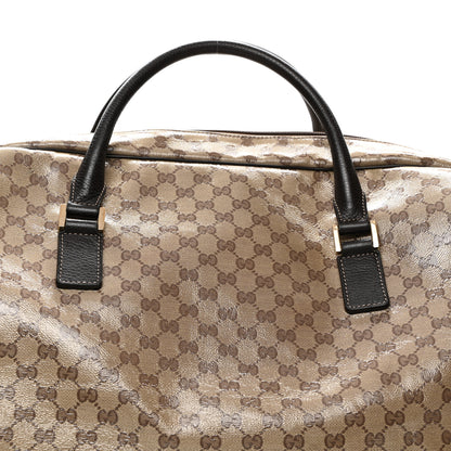 Gucci Crystal Monogram Large Carry On Duffle Bag Dark Brown 8 of 15