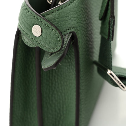 Fendi Cuoio Romano Vitello Cover Bi-Color Peekaboo I See U X Cross Satchel Green Island Maya 14 of 15