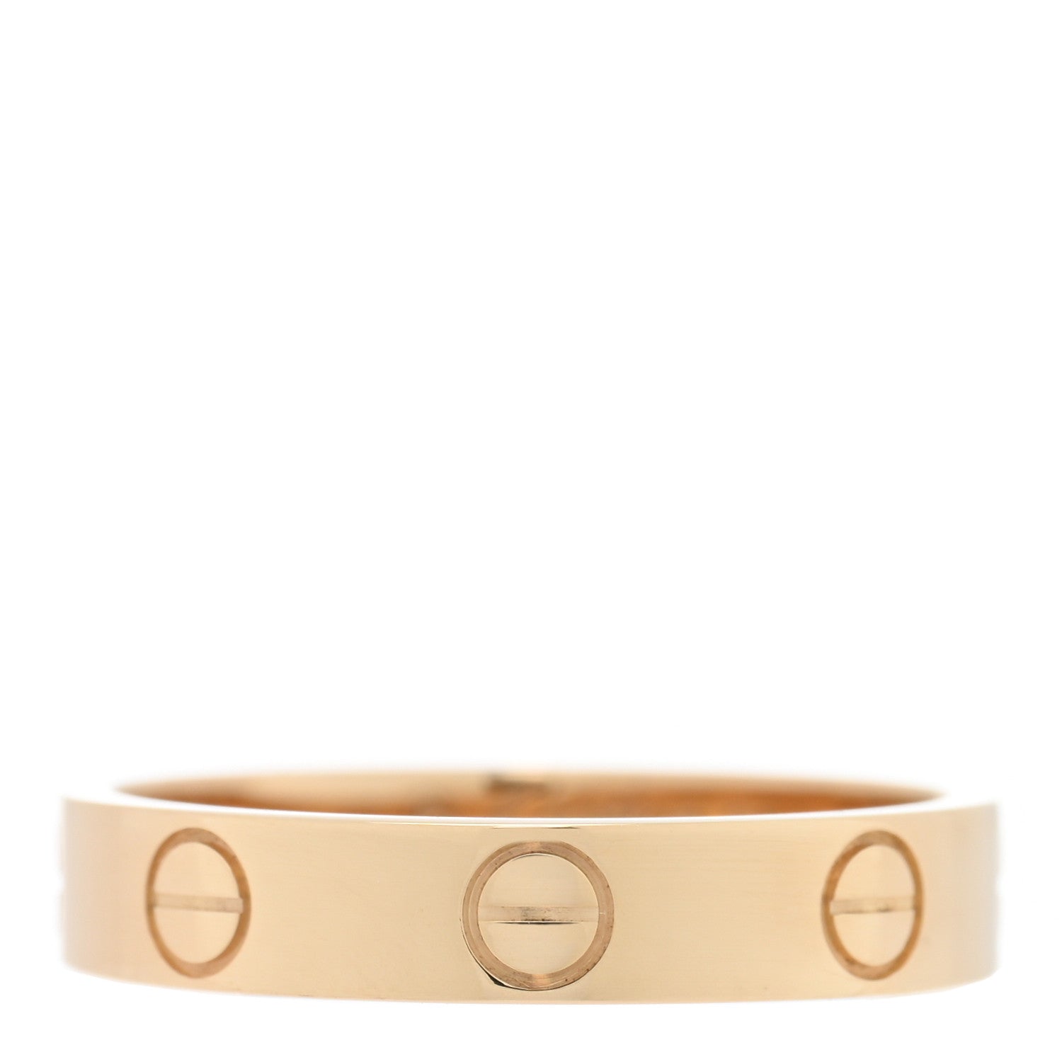 Cartier 18K Yellow Gold 3.5mm LOVE Wedding Band Ring 51 5.75 1 of 5