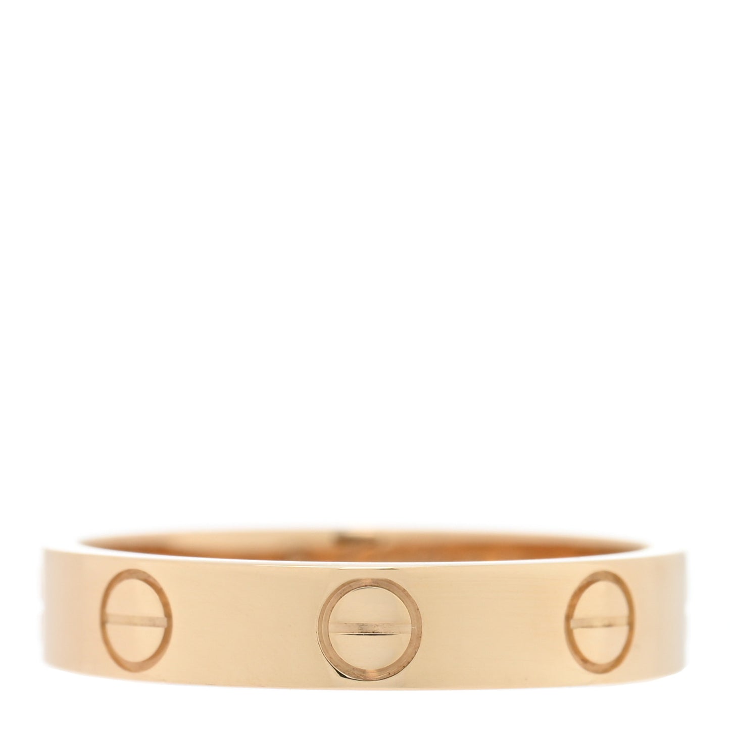 18K Yellow Gold 3.5mm LOVE Wedding Band Ring 51 5.75