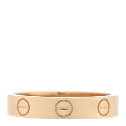 Cartier 18K Yellow Gold 3.5mm LOVE Wedding Band Ring 51 5.75 1 of 5