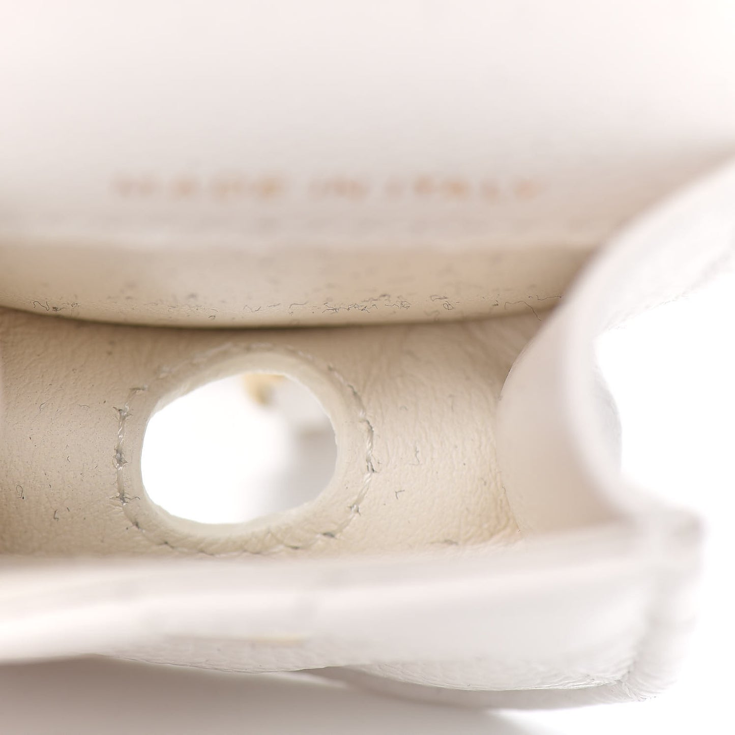 Caviar Quilted Airpods Case White