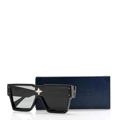 Louis Vuitton Acetate Swarovski Crystal Cyclone Sunglasses Z1578E Black 8 of 8