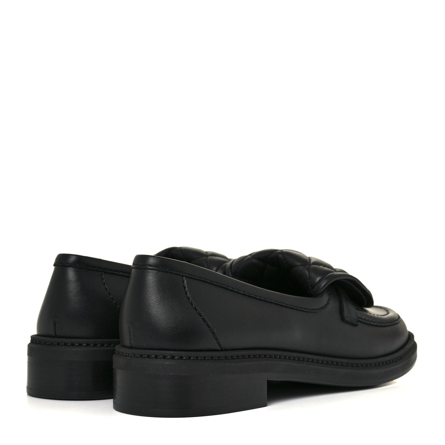 Lambskin Quilted CC Turnlock Loafers 39.5 Black