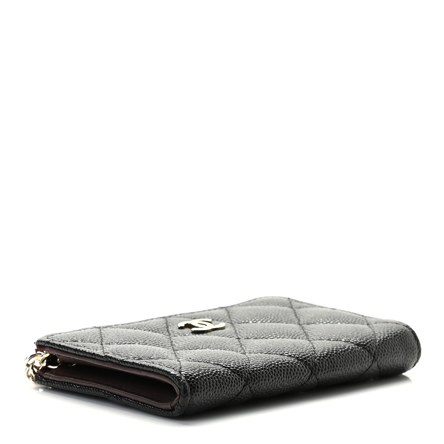 Chanel Caviar Quilted Key Holder Case Black 4 of 7