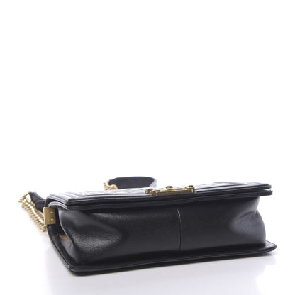 Chanel Lambskin Quilted Medium Boy Flap Black 4 of 14