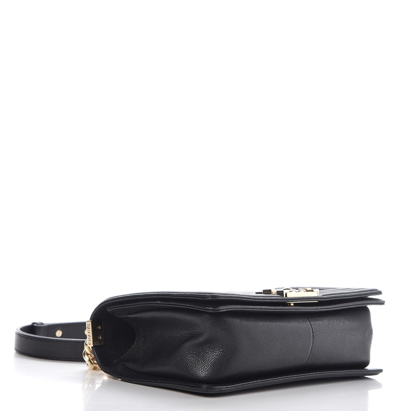 Caviar Quilted Medium Boy Flap Black