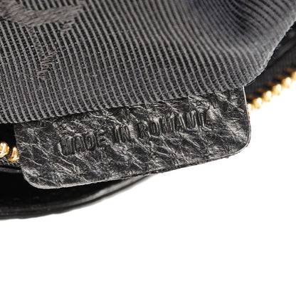 Burberry Signature Grain Calfskin Check Embossed Small Chichester Crossbody Clutch Bag Black 7 of 8