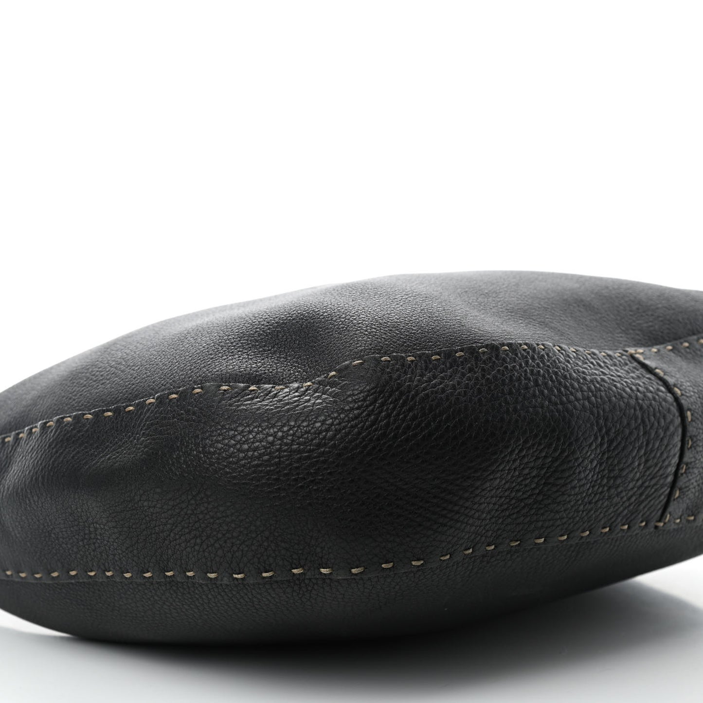 Calfskin Romano Selleria Hobo Black