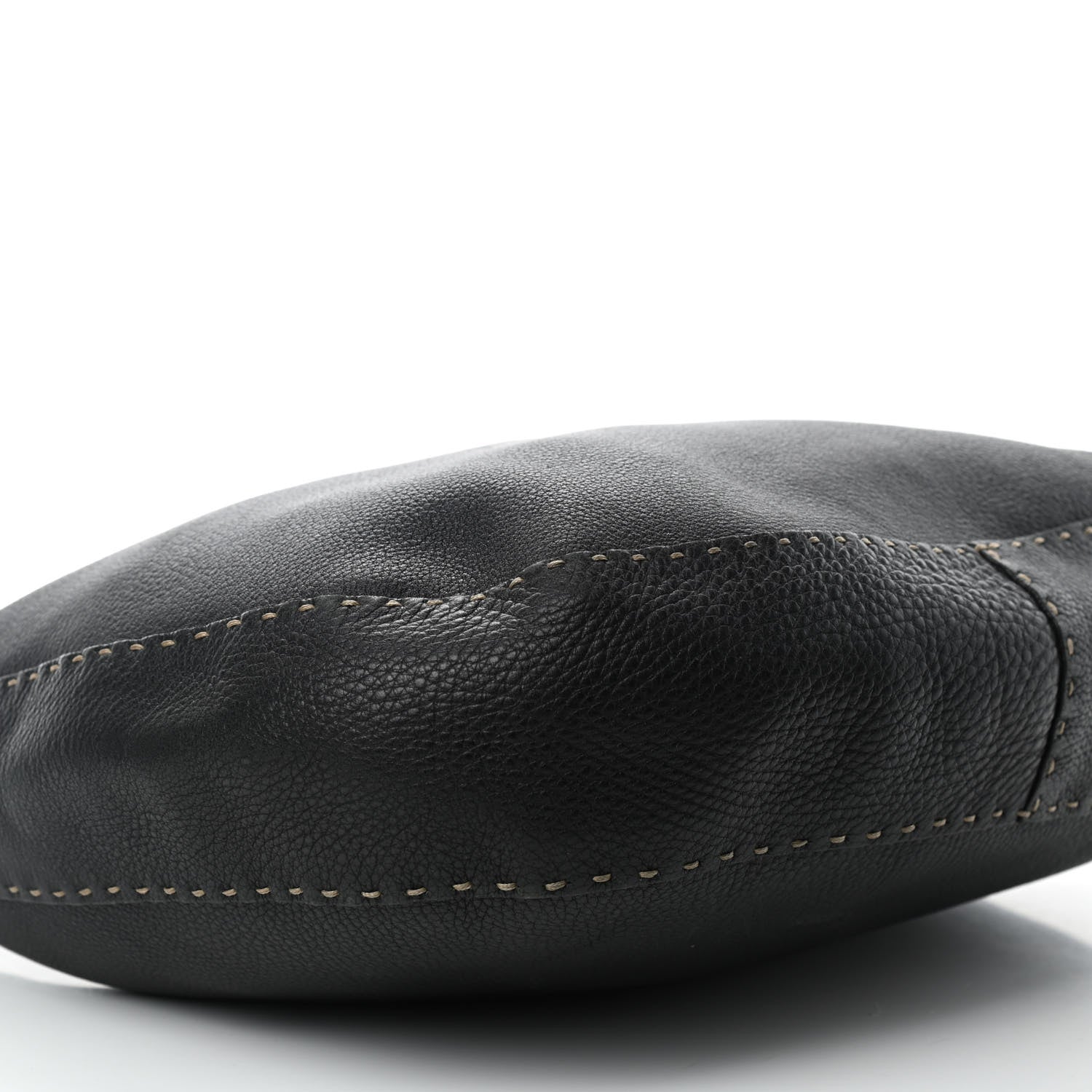Fendi Calfskin Romano Selleria Hobo Black 8 of 13