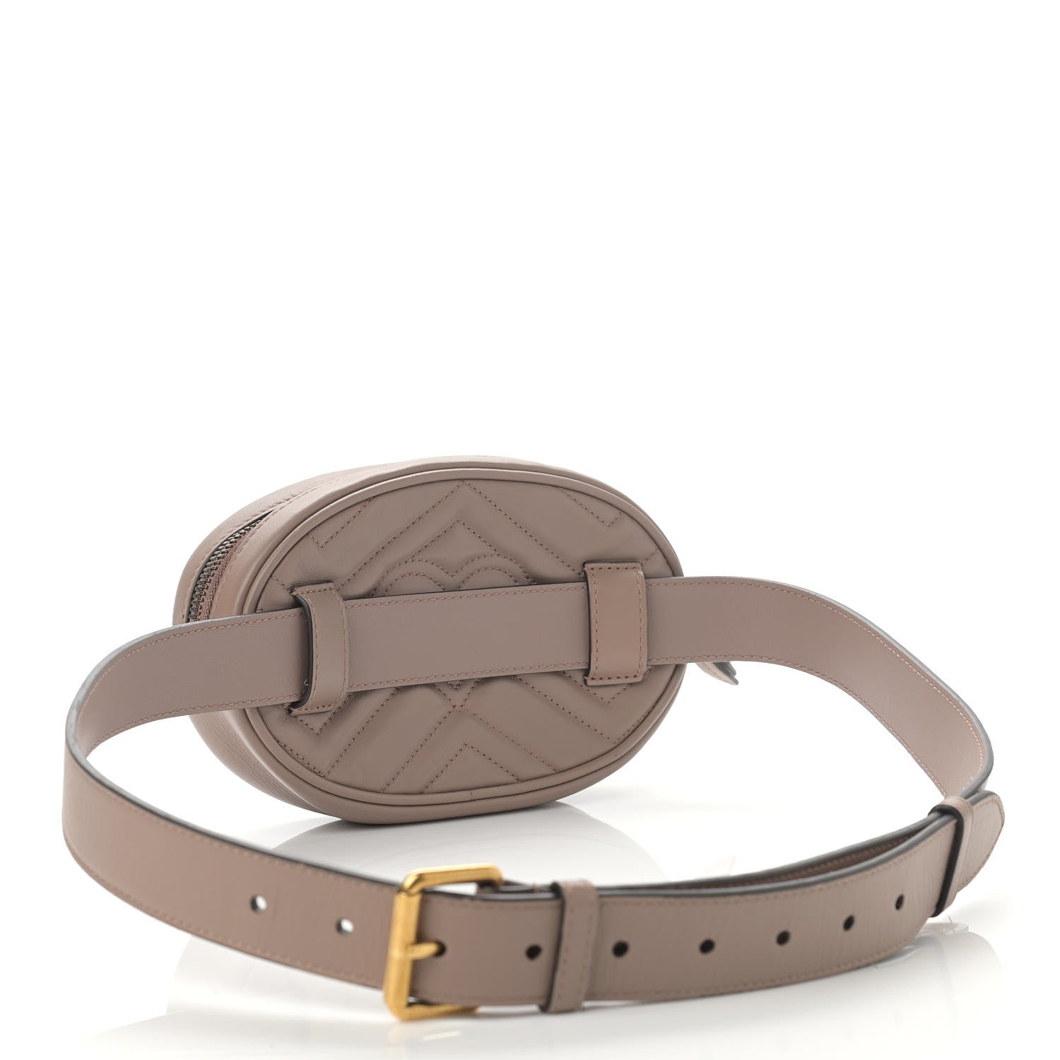 Gucci Calfskin Matelasse GG Marmont Belt Bag 95 38 Porcelain Rose 3 of 14