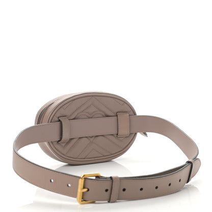 Gucci Calfskin Matelasse GG Marmont Belt Bag 95 38 Porcelain Rose 3 of 14