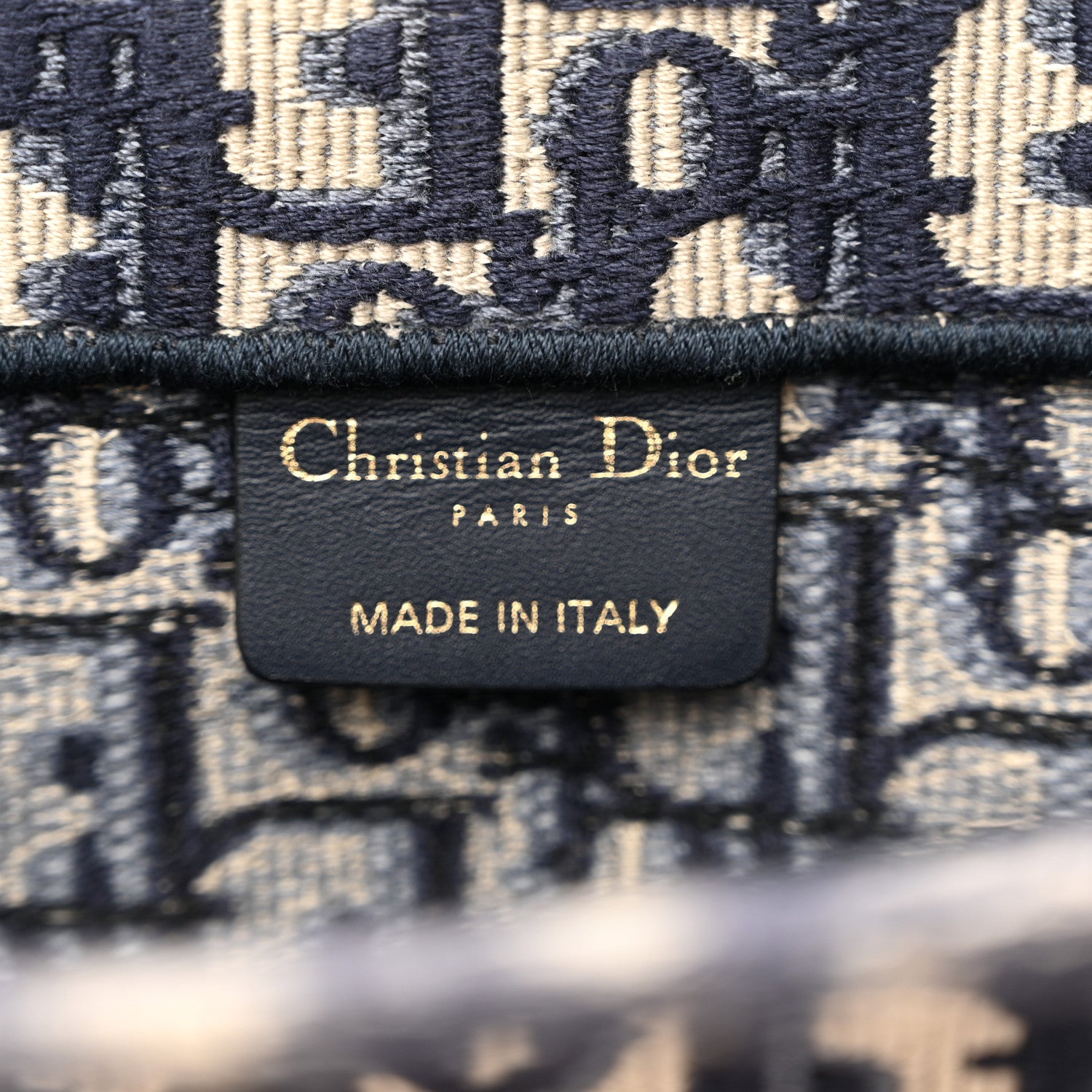 Christian Dior Oblique Medium Book Tote Blue Multicolor 6 of 14