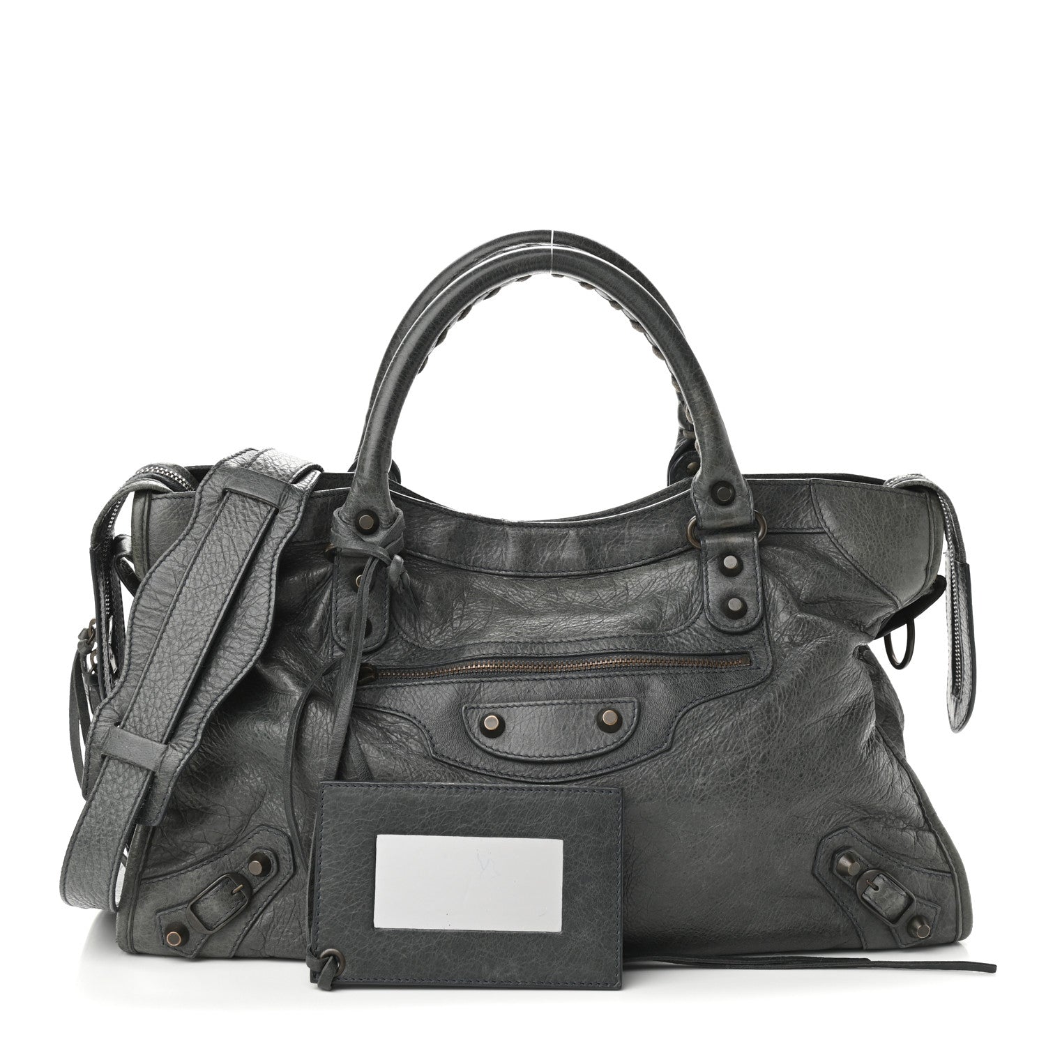 Balenciaga Agneau Classic Hardware City Anthracite 1 of 12
