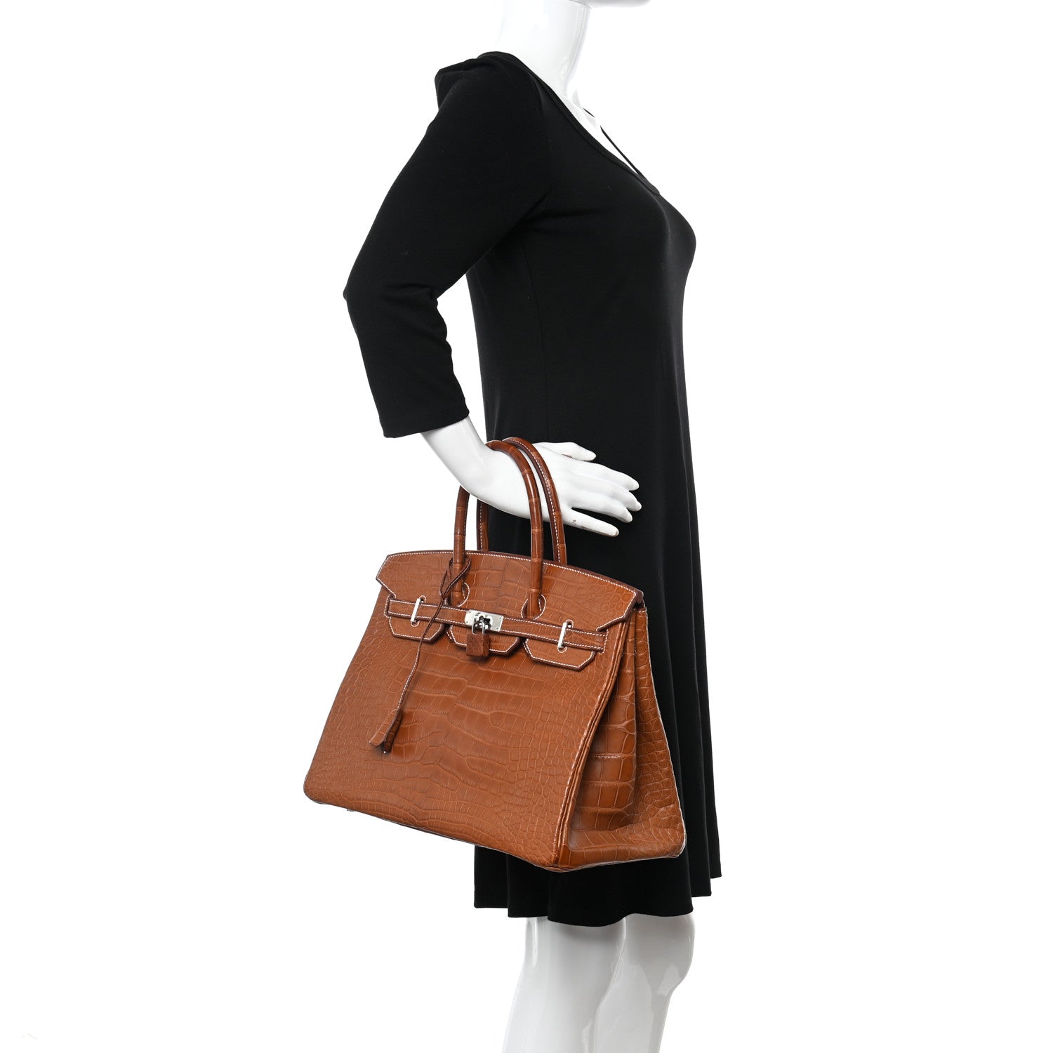 Hermes Matte Alligator Birkin 35 Fauve 2 of 11